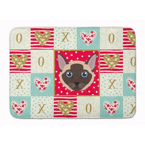 Carolines Treasures 19 x 27 in. Tonkinese Cat Love Machine Washable Memory Foam Mat CK5173RUG - main